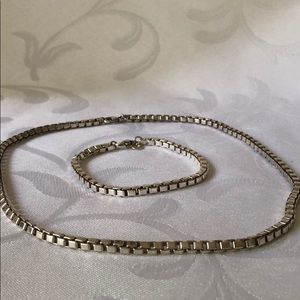 Tiffany & Co. Silver Chain and bracelet set 🎊